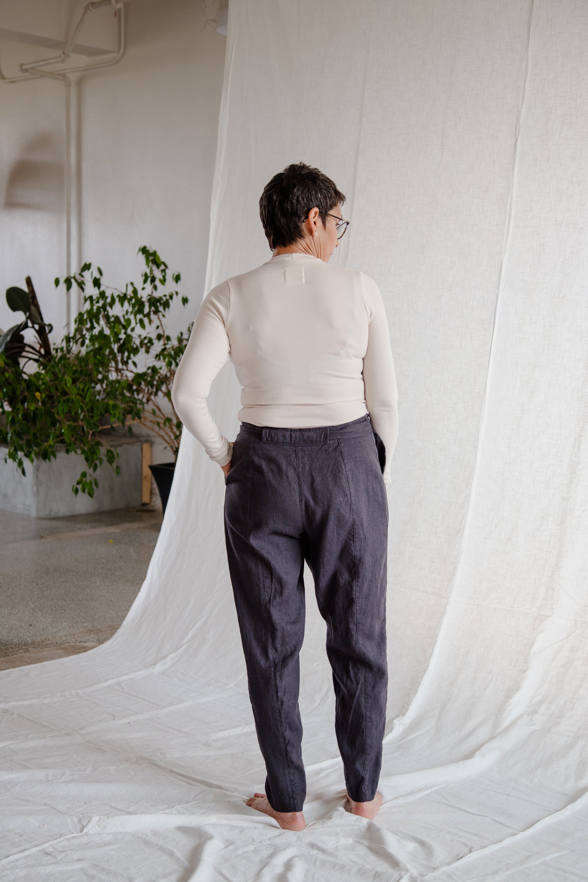 Linen Wrap Pant - cedarandvine