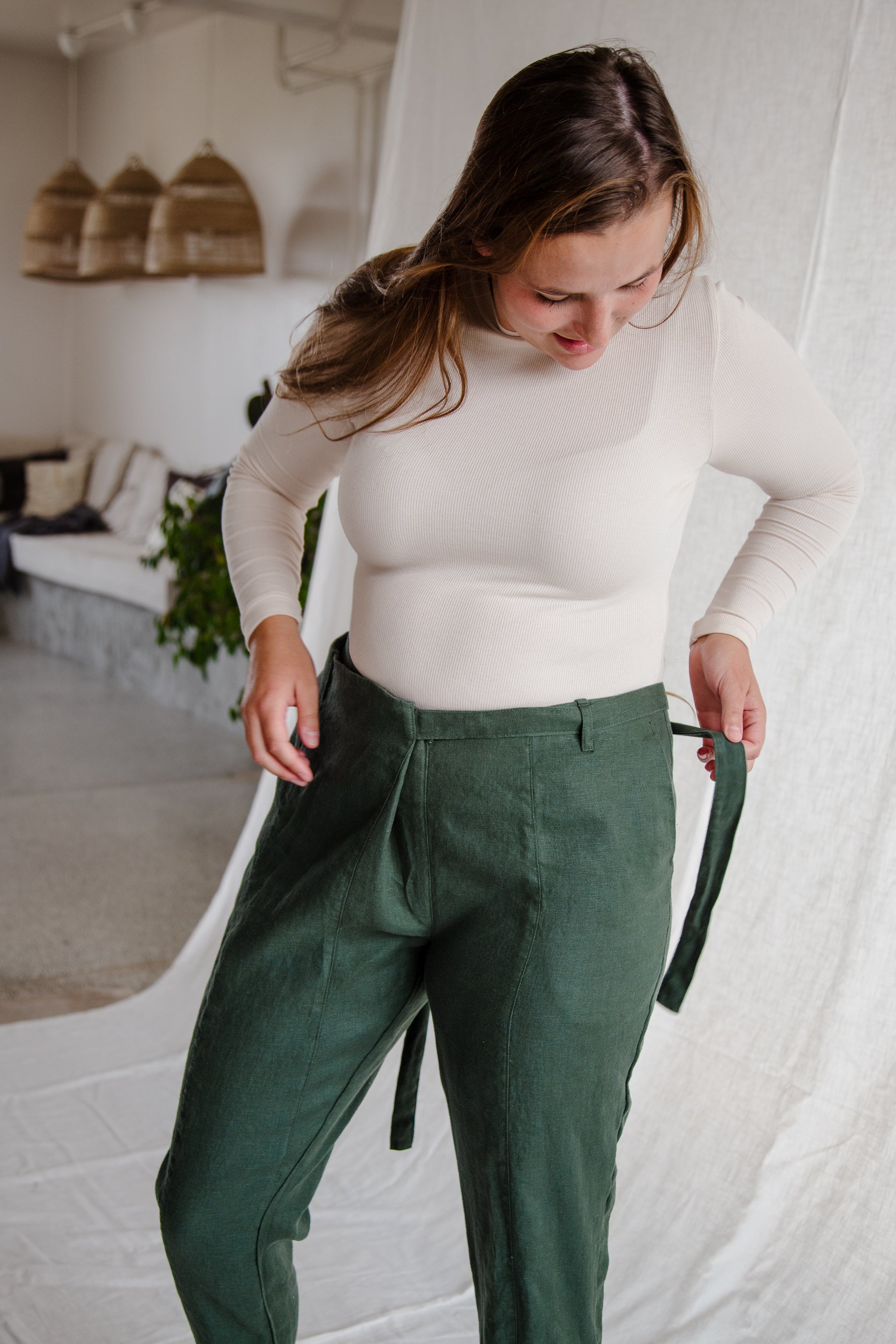 Linen Wrap Pant - cedarandvine