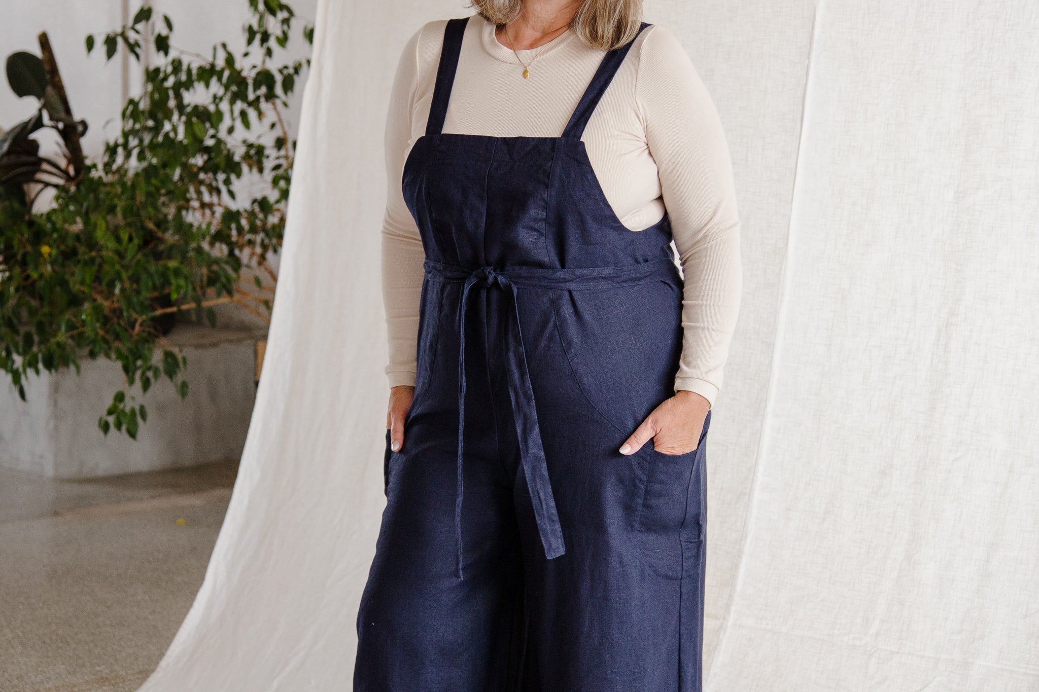 Linen Dungarees, All Clothing Sale