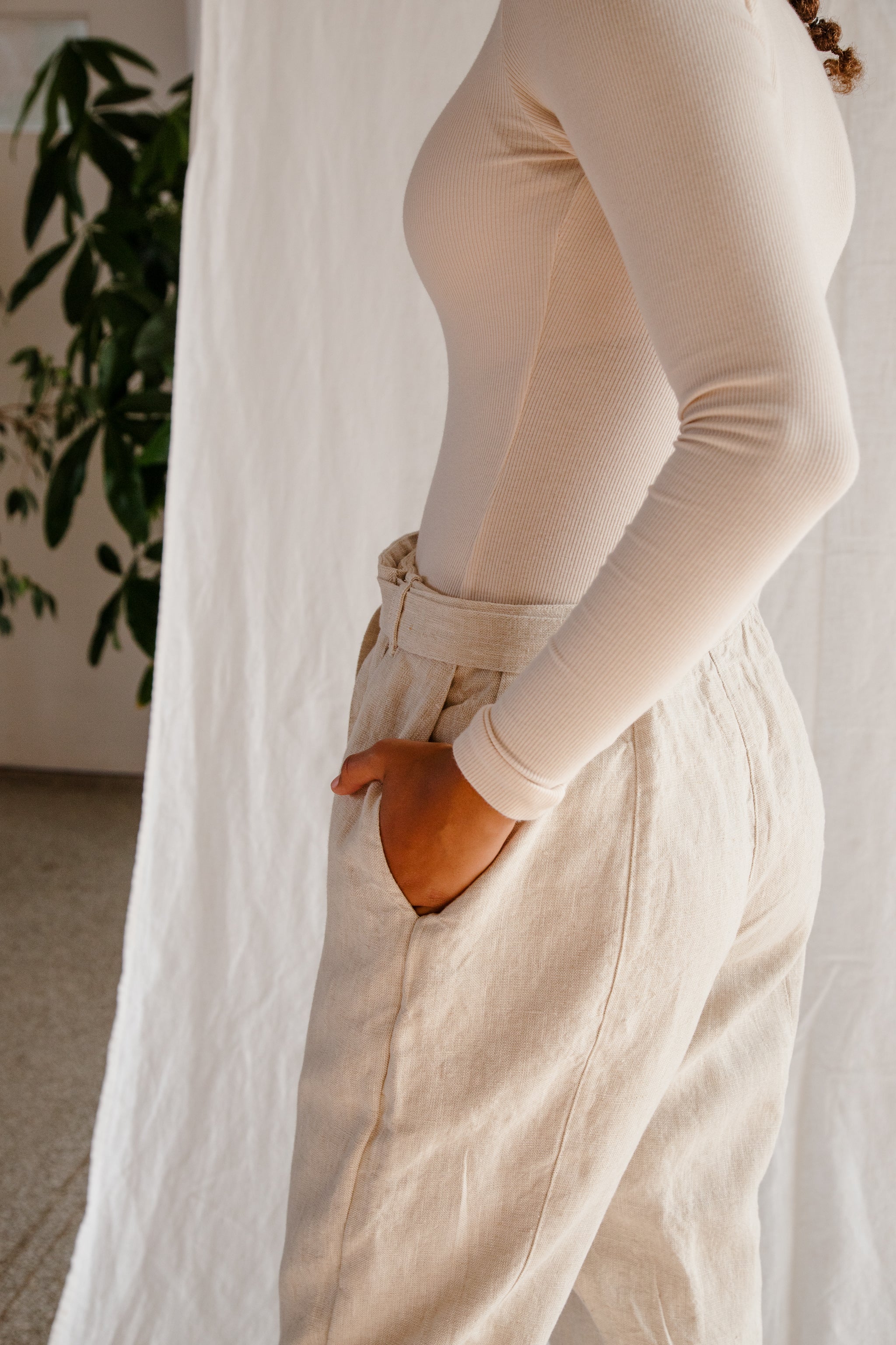 Linen Wrap Pant - cedarandvine