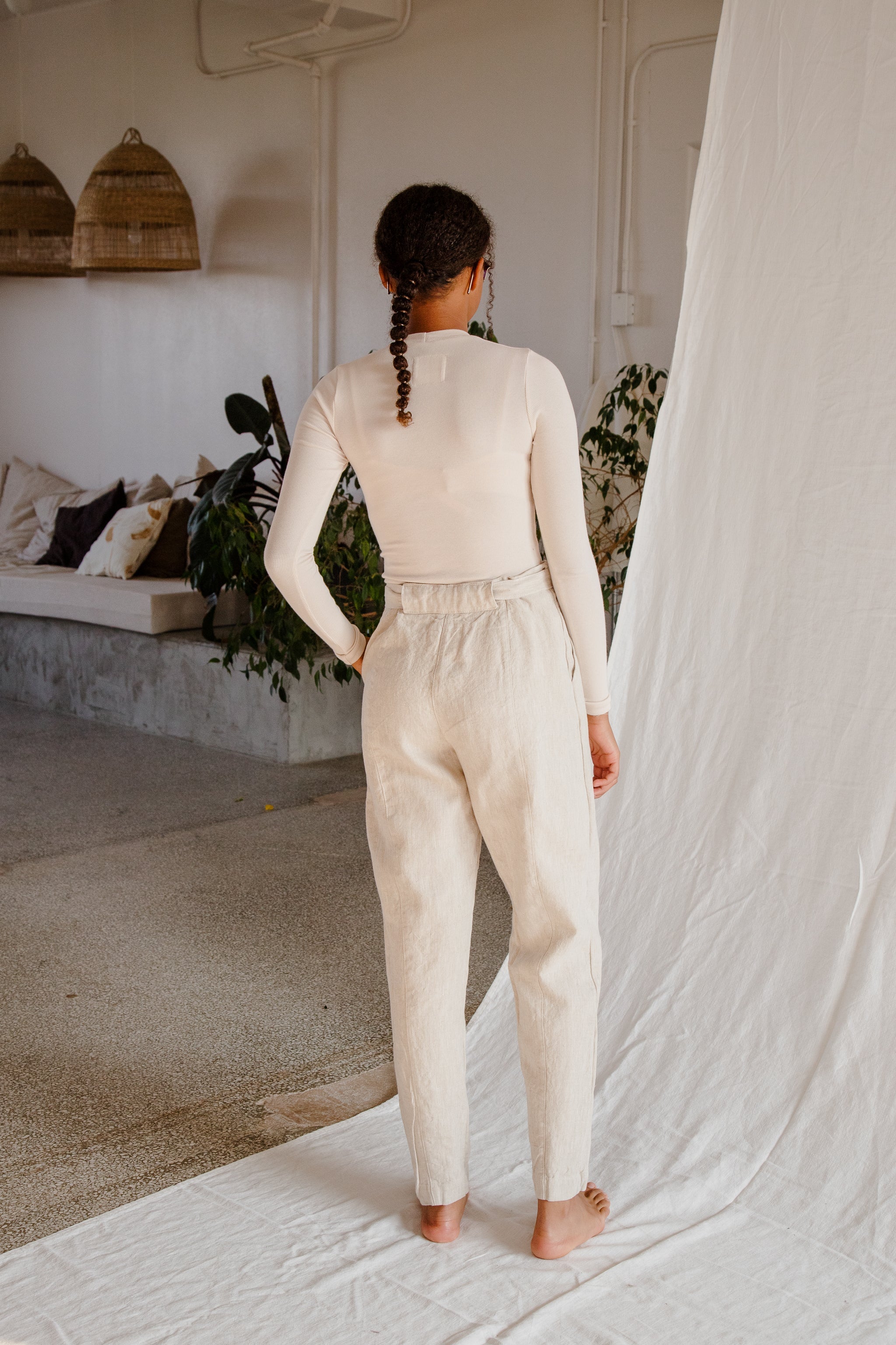 Linen Wrap Pant - cedarandvine