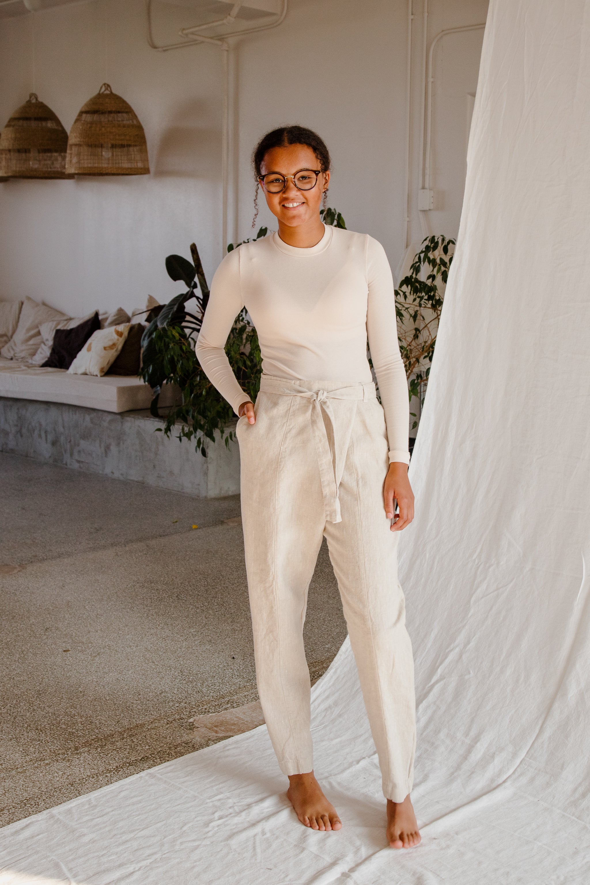 Linen Wrap Pant - cedarandvine