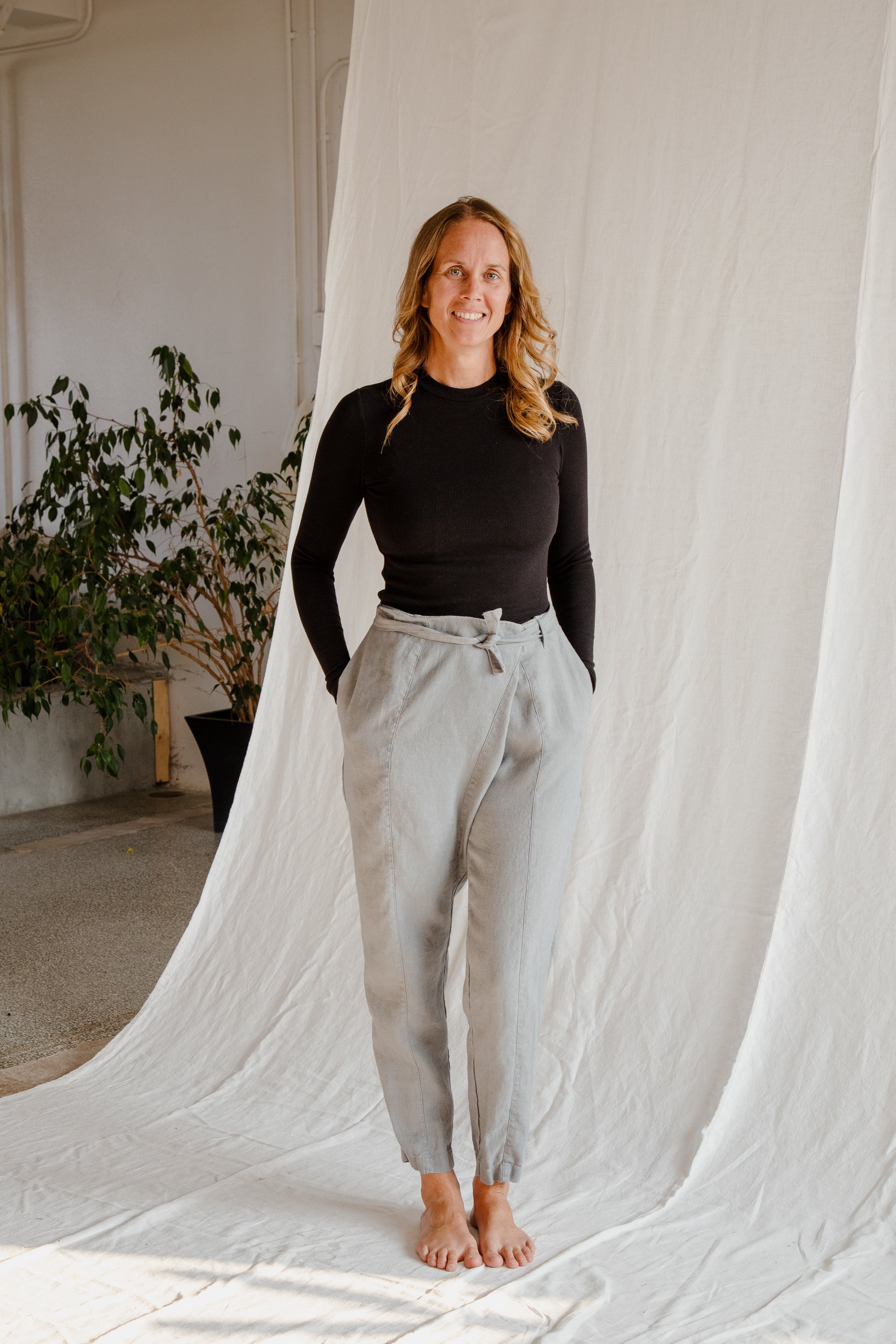 Linen Wrap Pant - cedarandvine