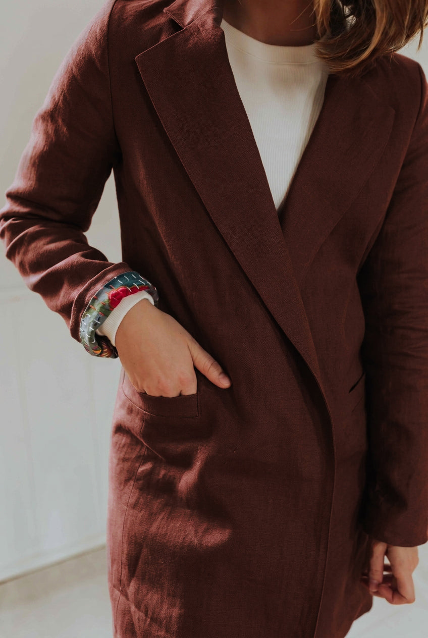 Linen Blazer - cedarandvine