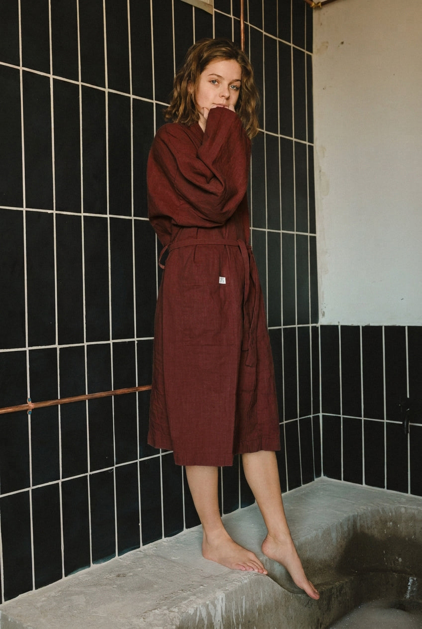 Linen Robe - cedarandvine