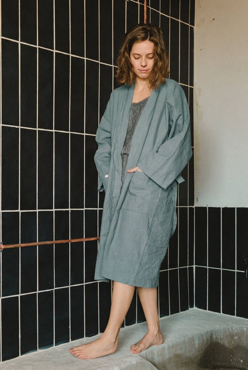 Linen Robe - cedarandvine