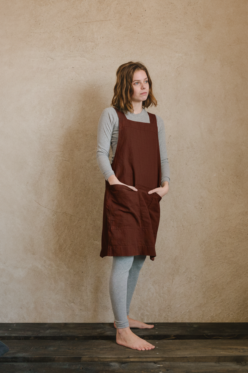 Linen Utility Apron - cedarandvine