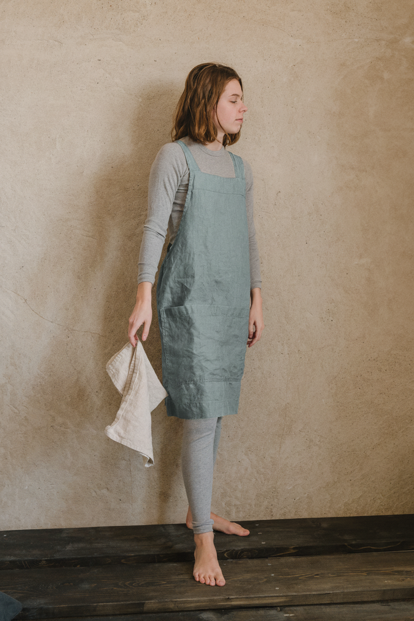 Linen Utility Apron - cedarandvine