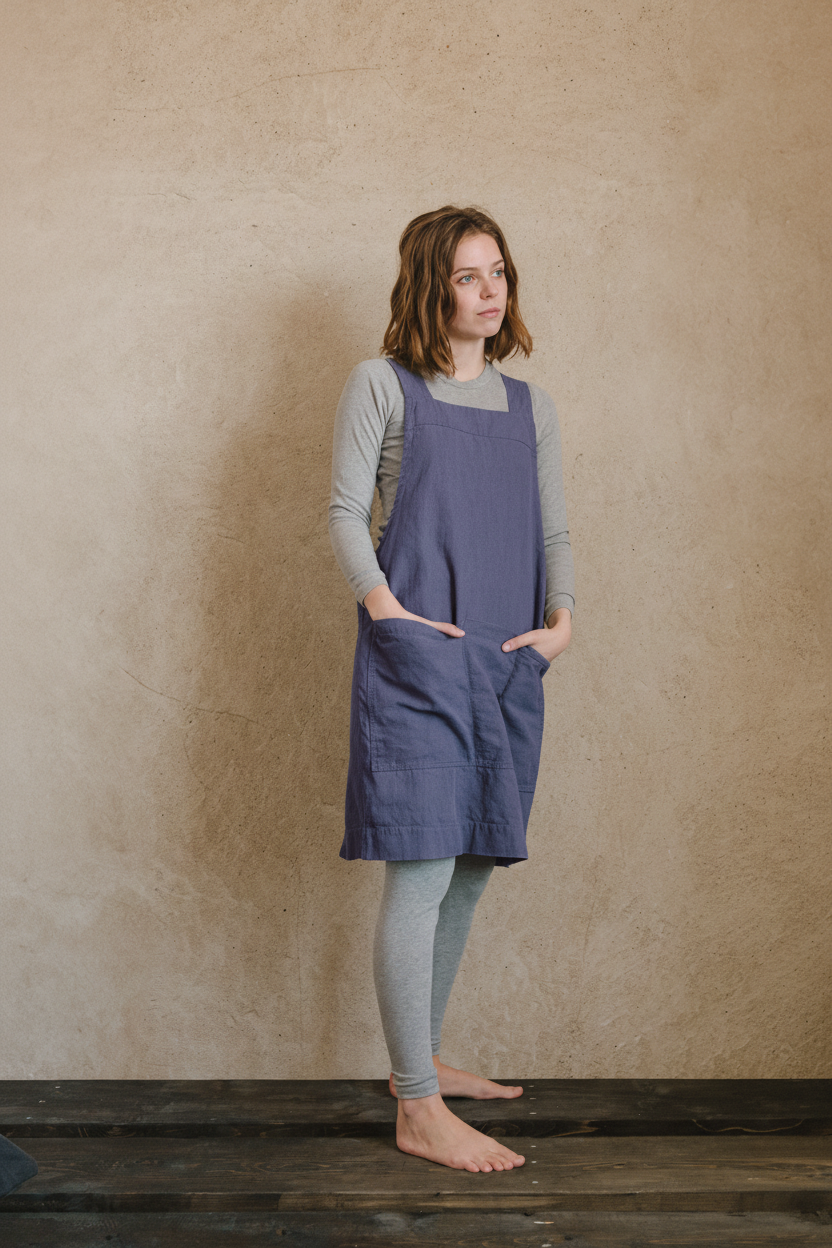 Linen Utility Apron - cedarandvine