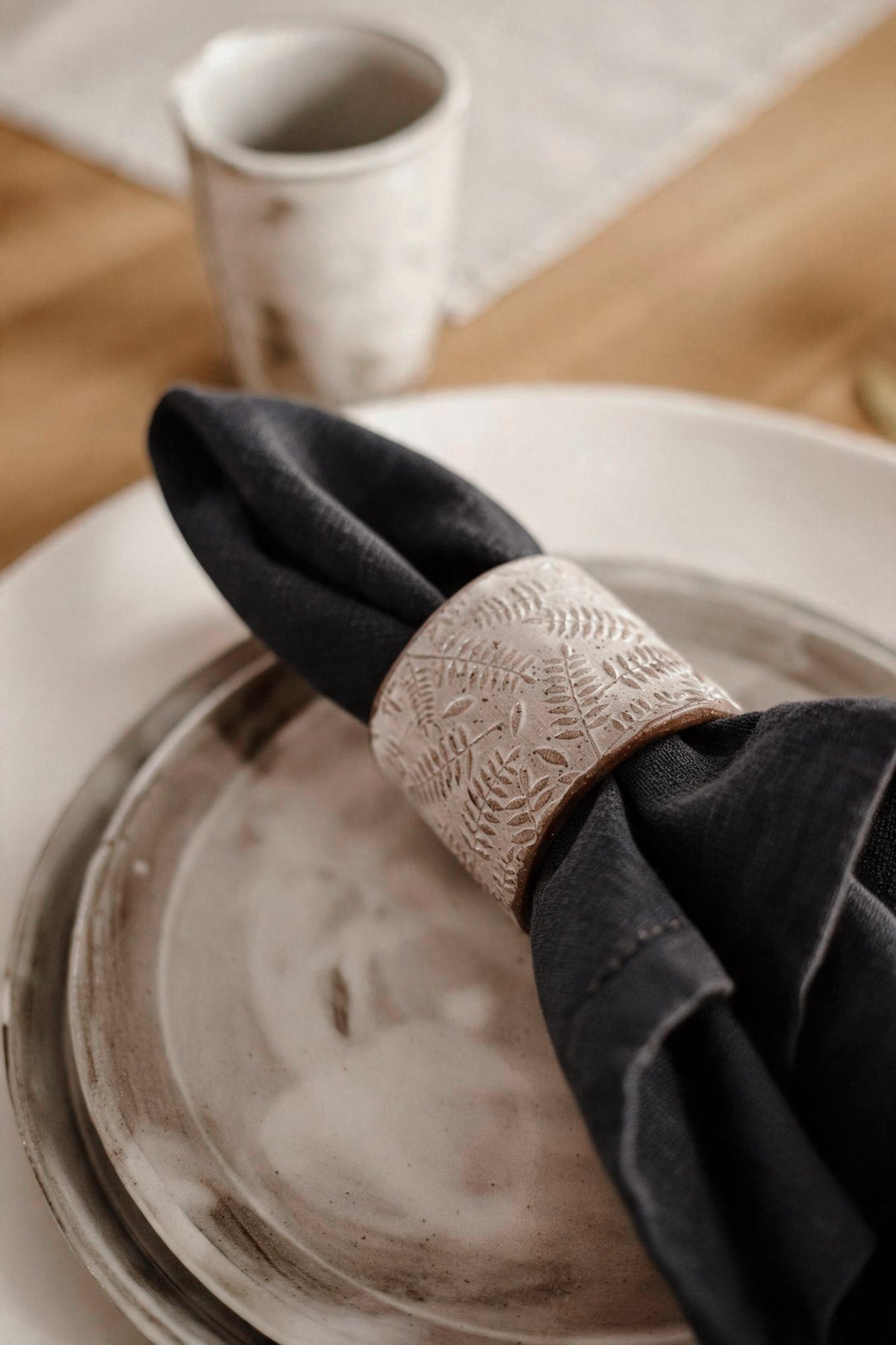 Artist Feature || Clay People Napkin Rings x Linen Napkins