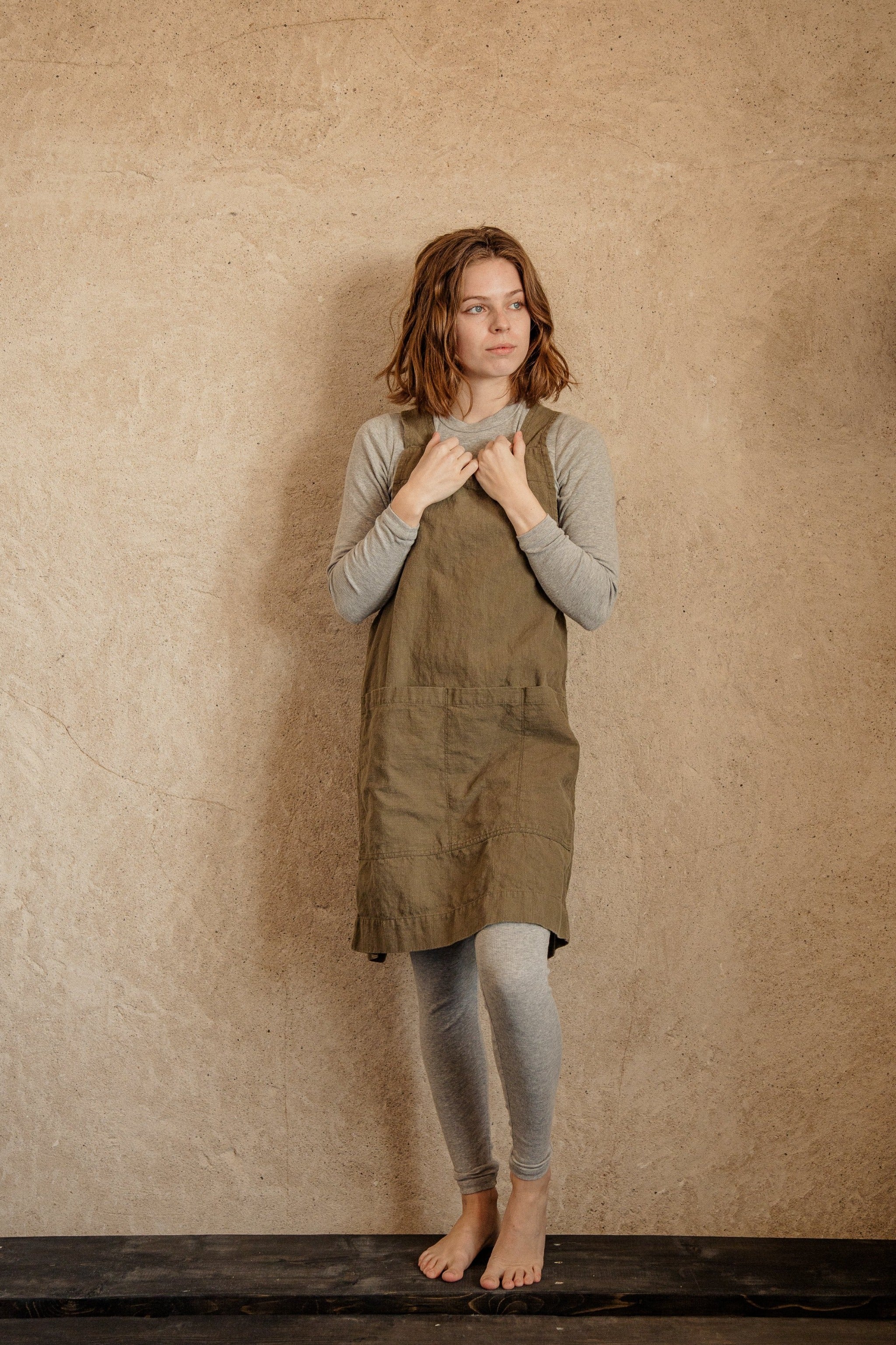 Linen Utility Apron - cedarandvine