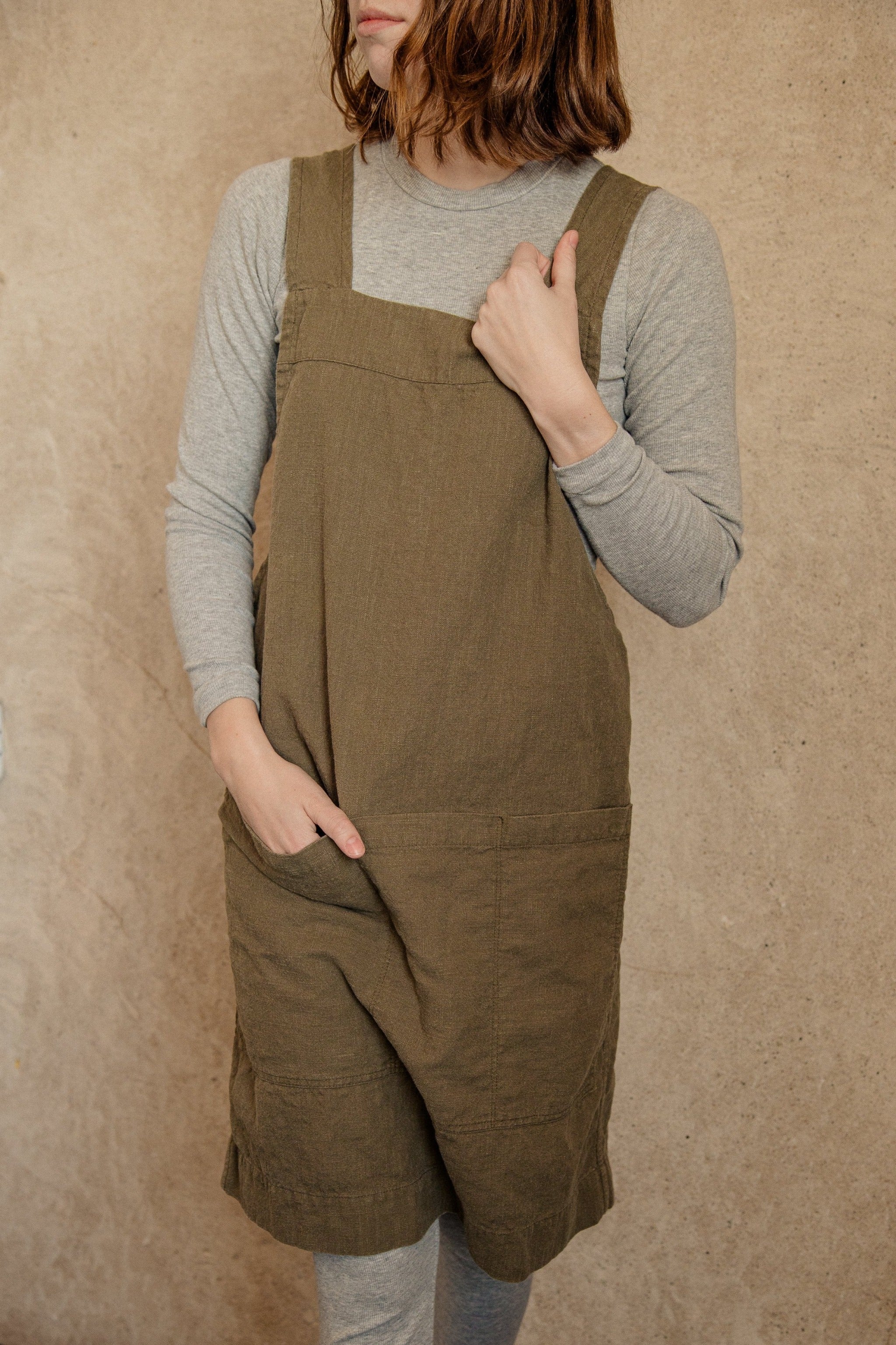 Linen Utility Apron - cedarandvine