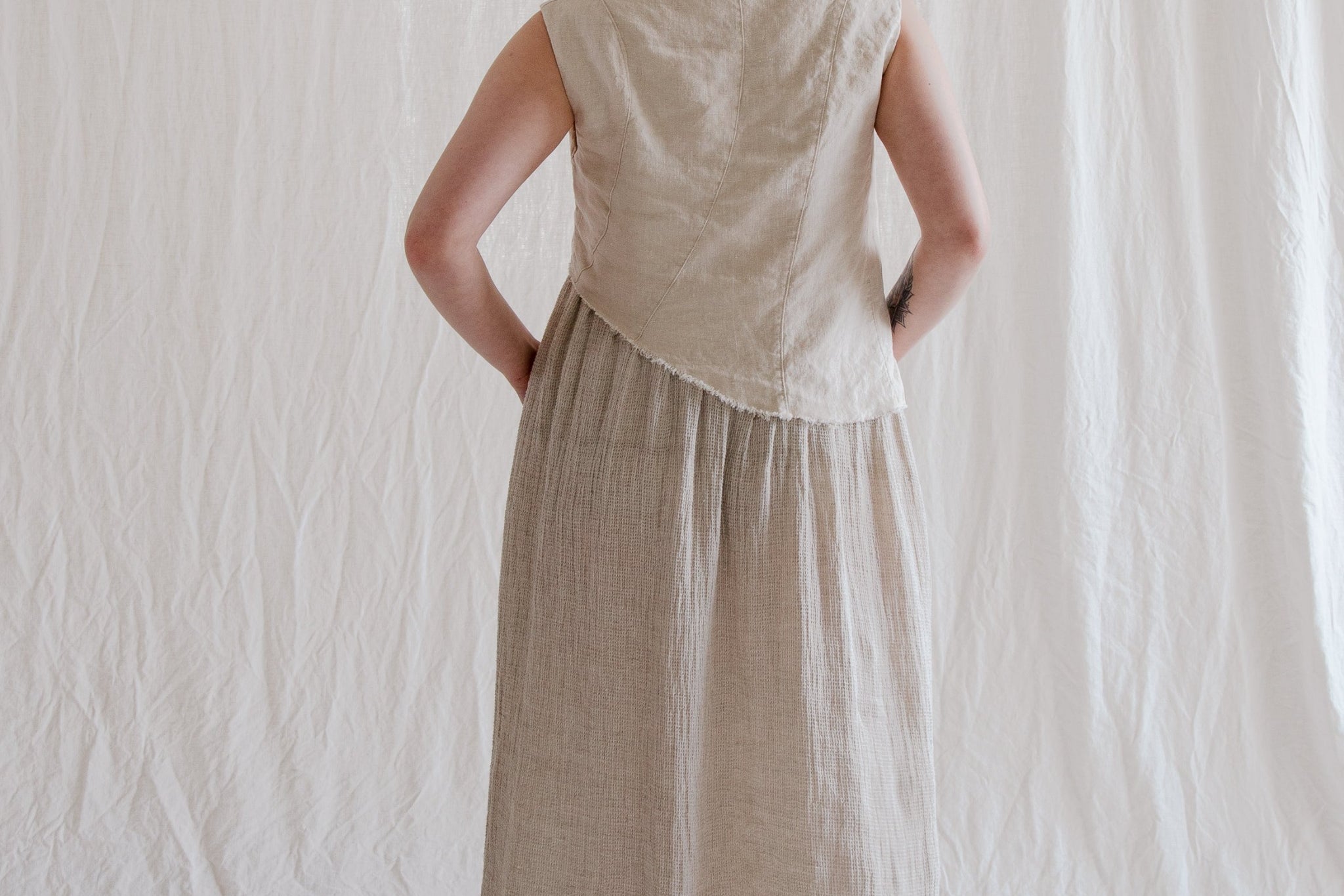 Linen Flow Dress - cedarandvine