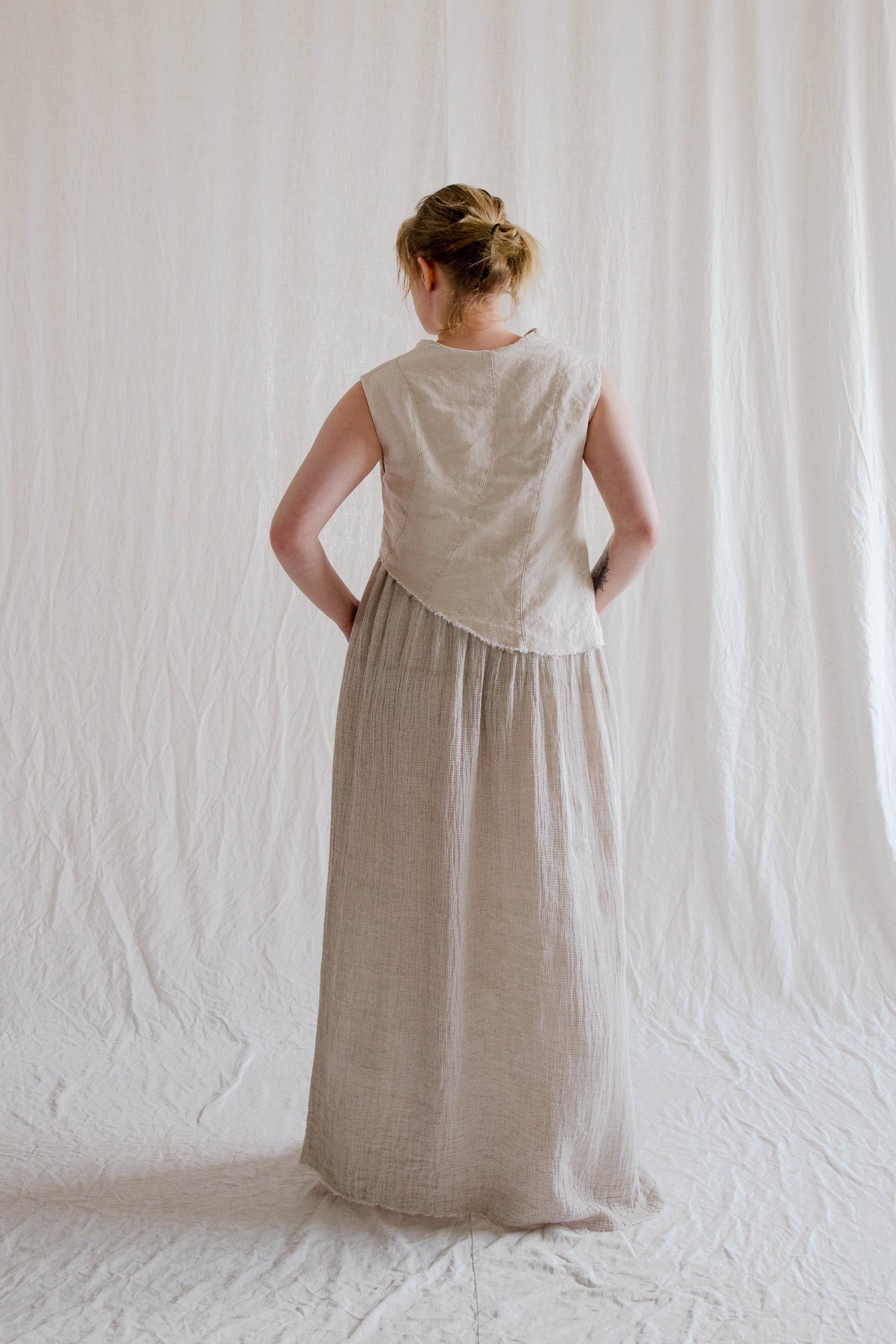 Linen Flow Dress - cedarandvine