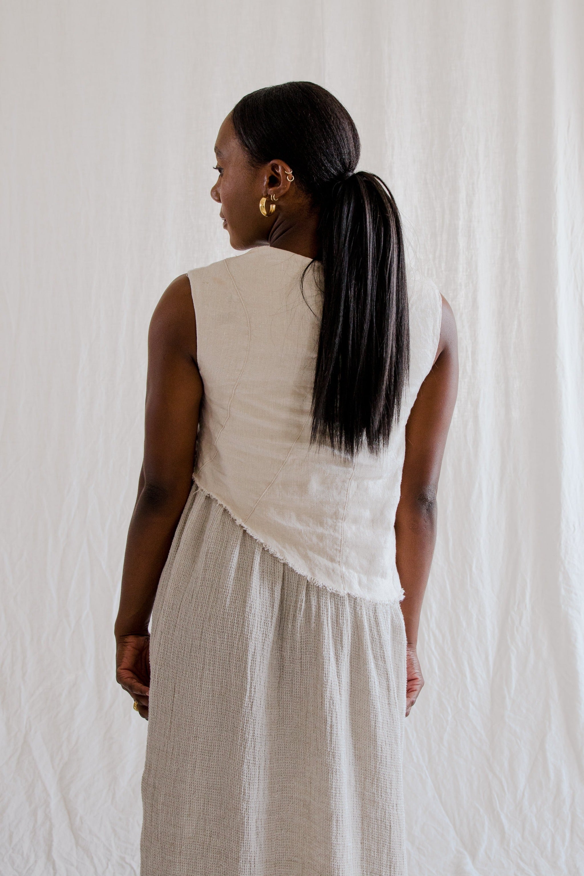 Linen Flow Dress - cedarandvine