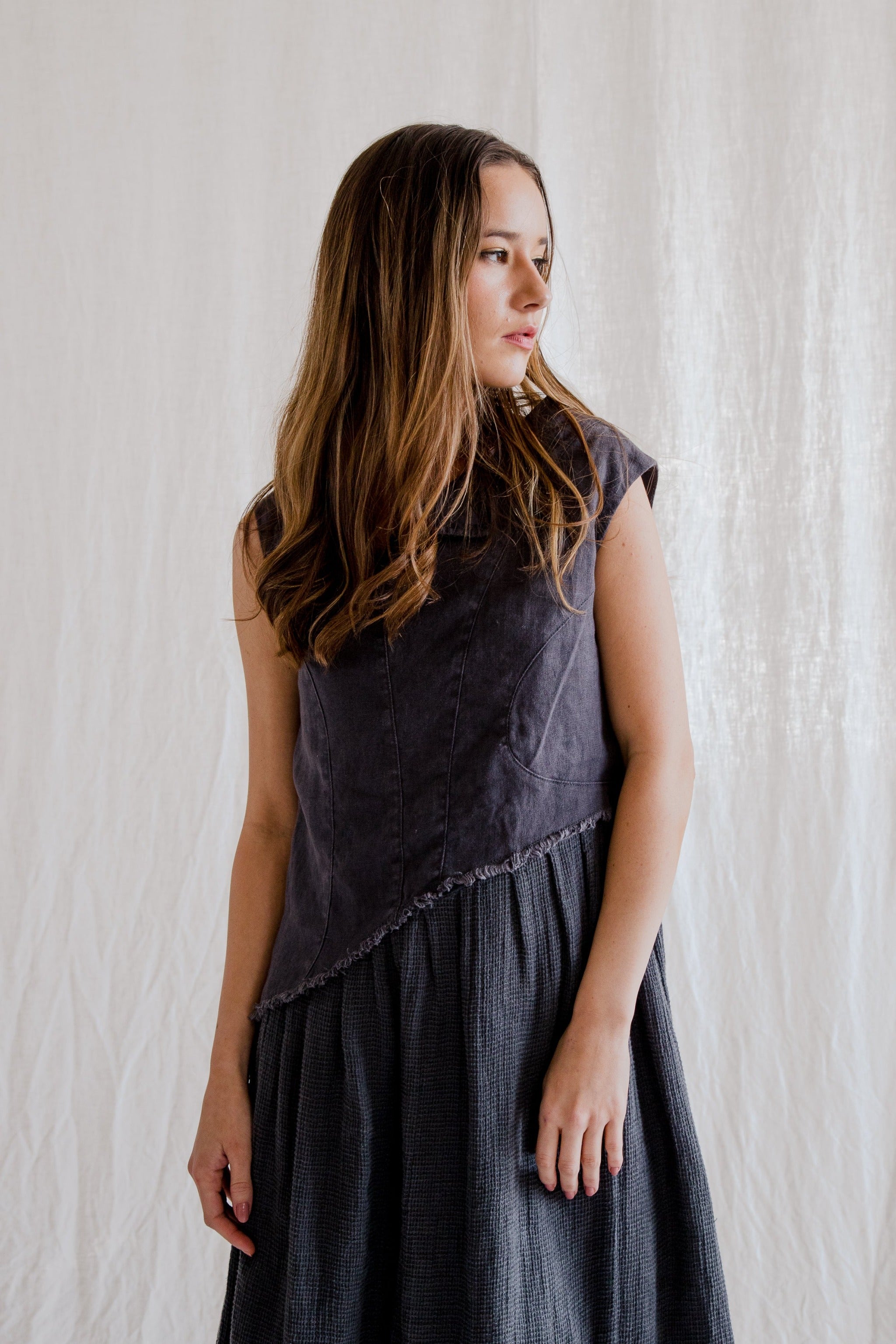 Linen Flow Dress - cedarandvine