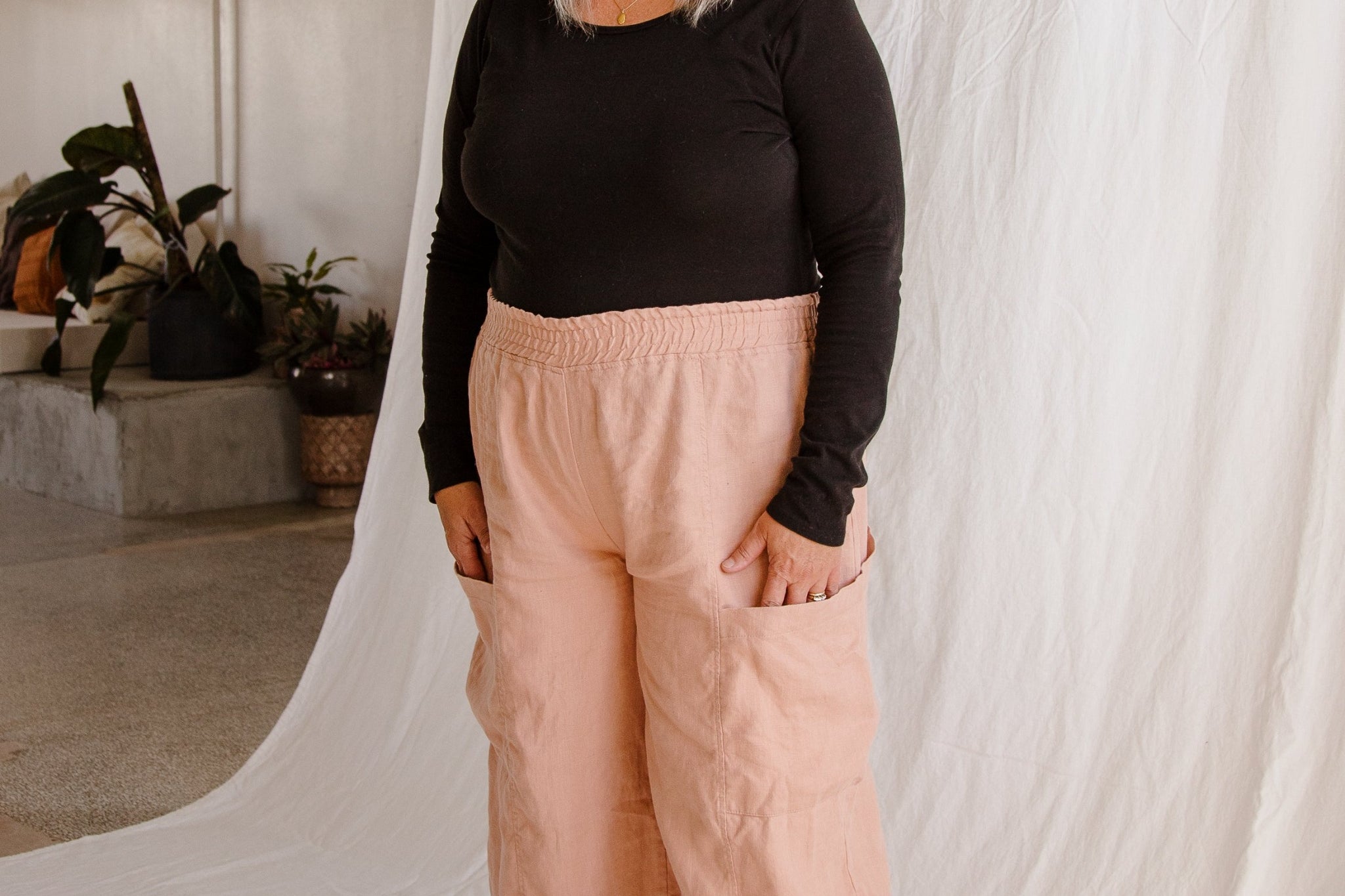 Adria Pant by Go Lightly (Linen Pant)