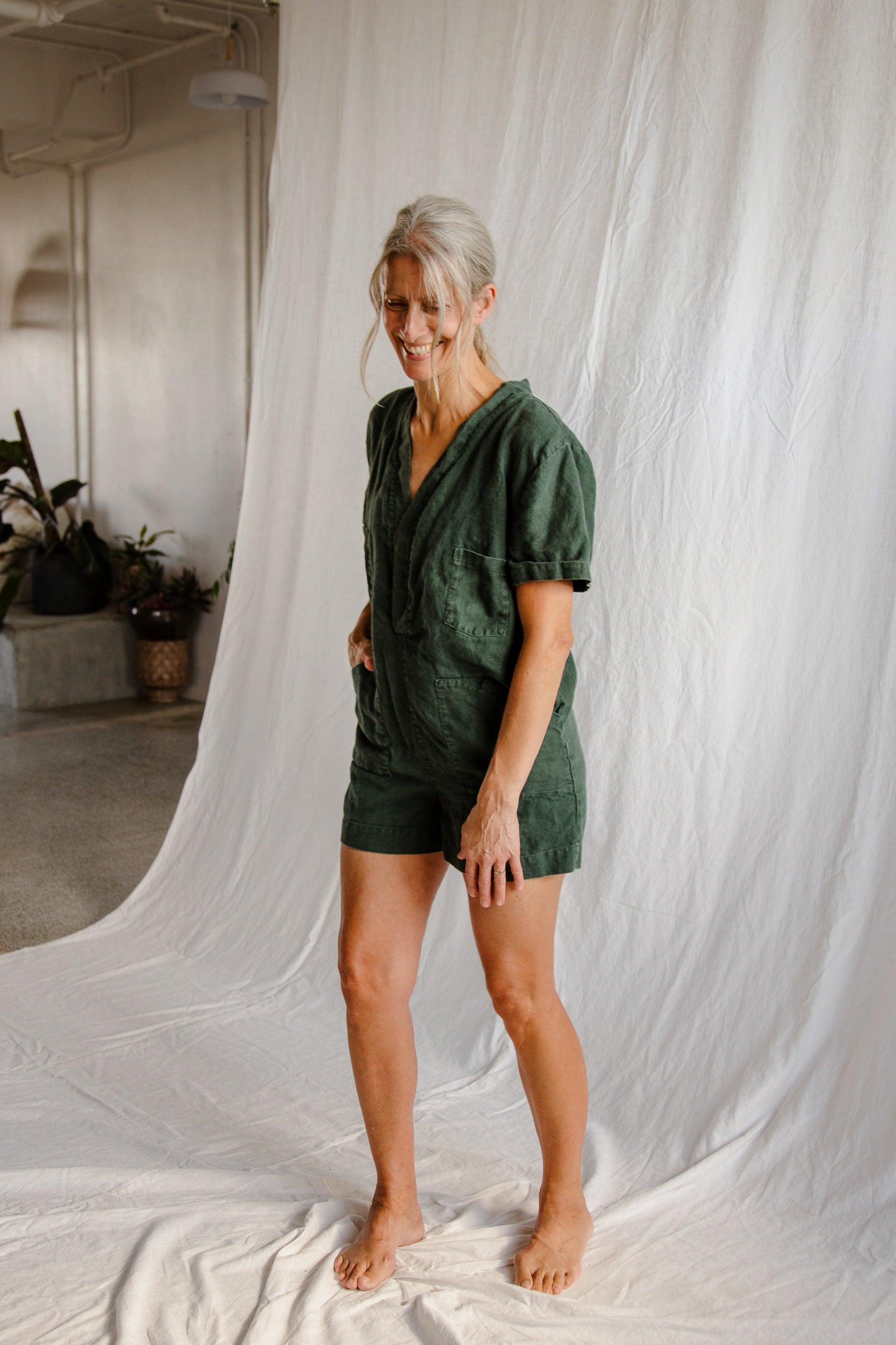 Mini Utility Romper - cedarandvine